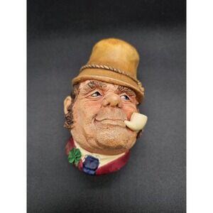 BOSSONS Chalkware Head England PADDY  VINTAGE RARE OLD MAN WALL DECOR
